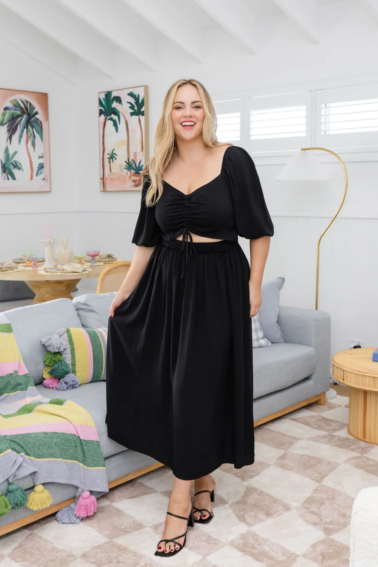Proud Poppy Clothing Pippa Cut Out Dress in Black Online