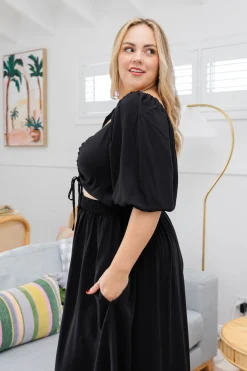 Proud Poppy Clothing Pippa Cut Out Dress in Black Online