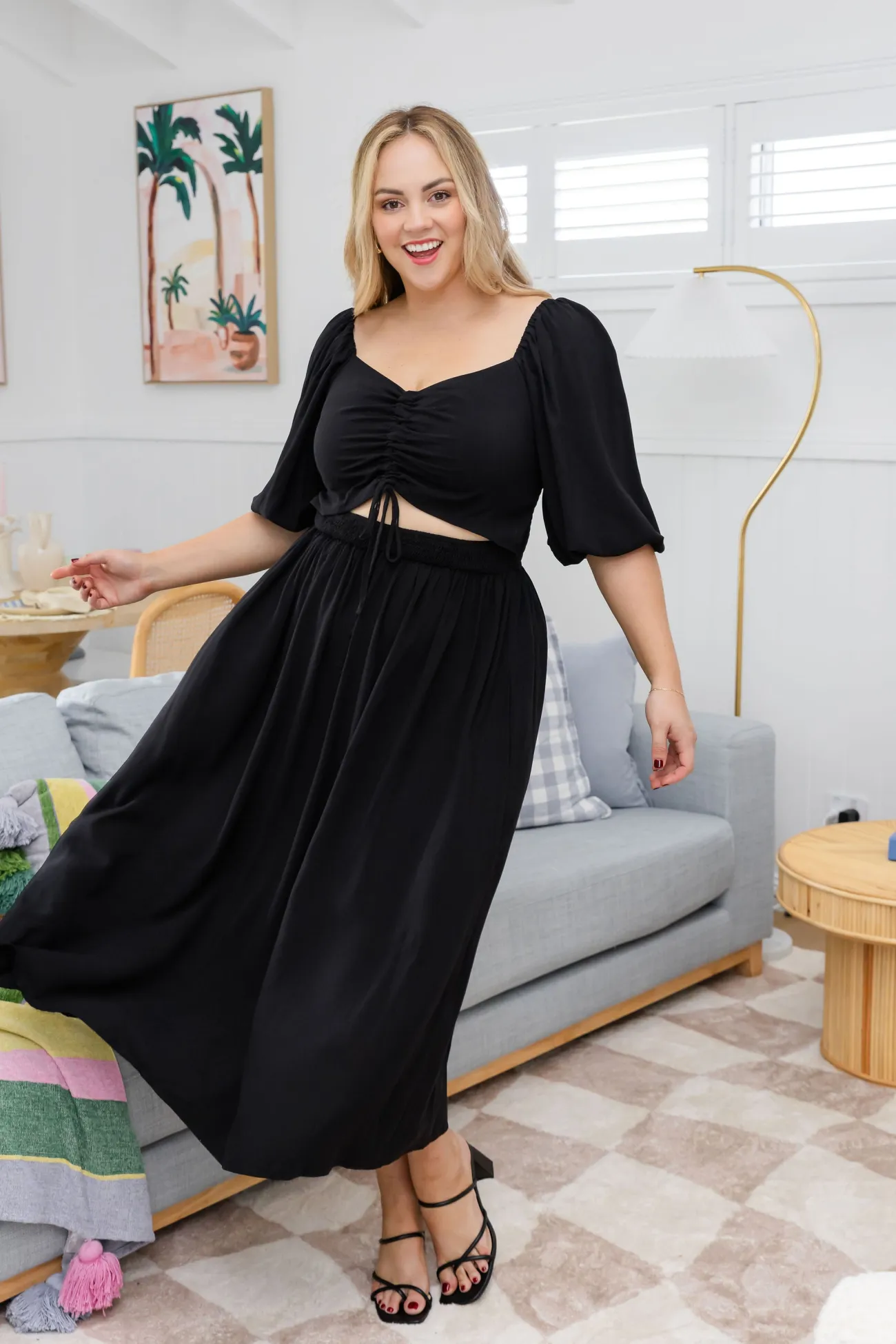 Proud Poppy Clothing Pippa Cut Out Dress in Black Online