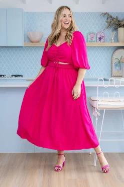 Proud Poppy Clothing Pippa Cut Out Dress in Pink Discount