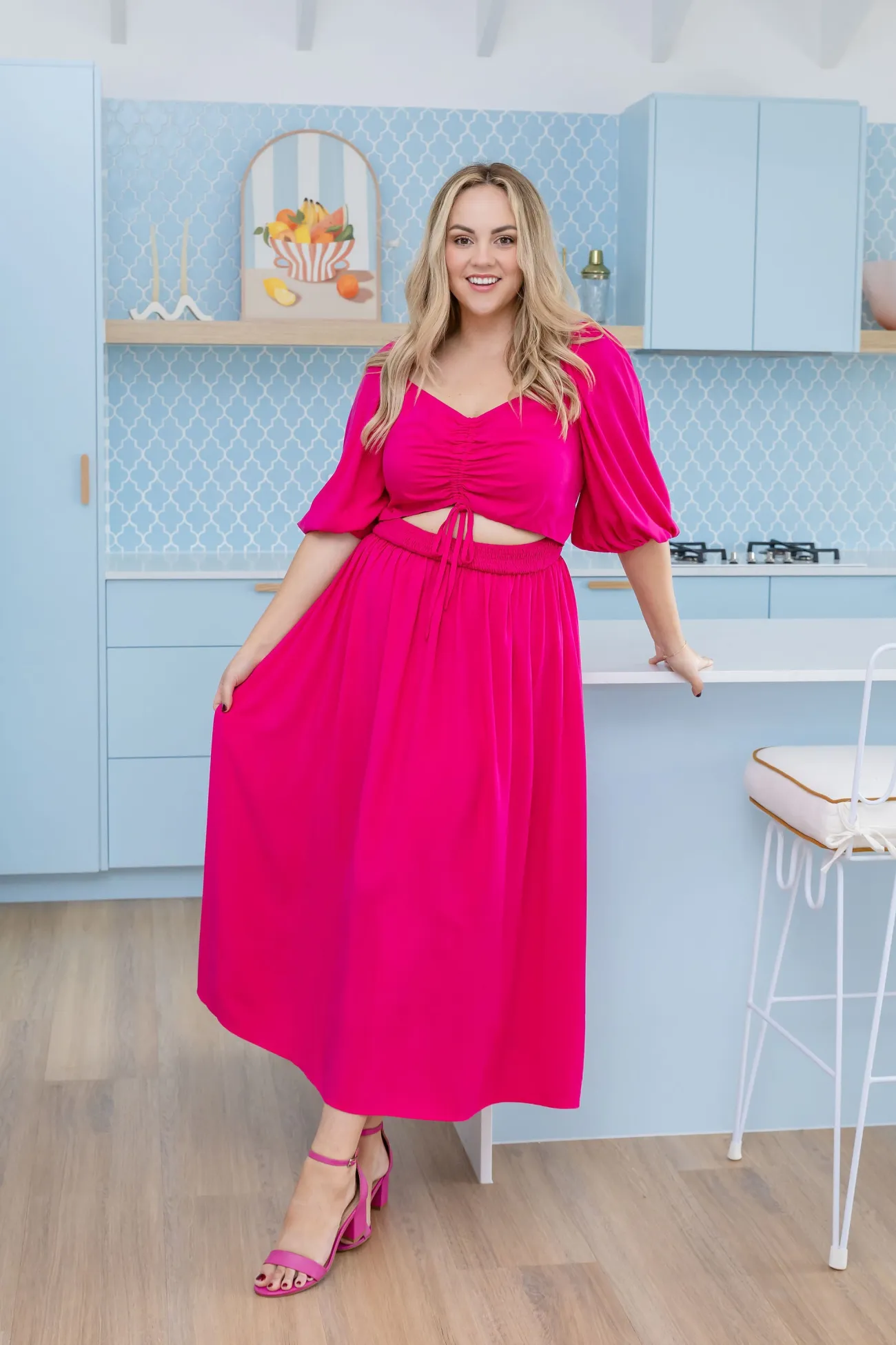 Proud Poppy Clothing Pippa Cut Out Dress in Pink Discount