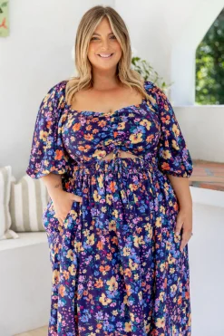 Proud Poppy Clothing Pippa Cut Out Dress in Posie Discount