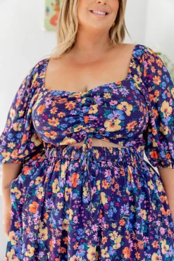 Proud Poppy Clothing Pippa Cut Out Dress in Posie Discount