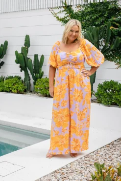 Proud Poppy Clothing Pippa Jumpsuit in Honey Bloom HoneyBloom Clearance