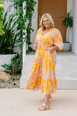 Proud Poppy Clothing *PRE-ORDER* Billie Dress in Honey Bloom HoneyBloom Online