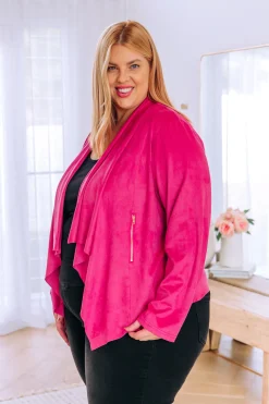 Proud Poppy Clothing Quinn Jacket in Fuchsia Pink FuchsiaPink Online