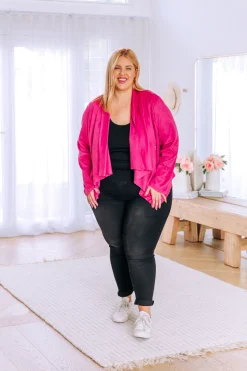 Proud Poppy Clothing Quinn Jacket in Fuchsia Pink FuchsiaPink Online