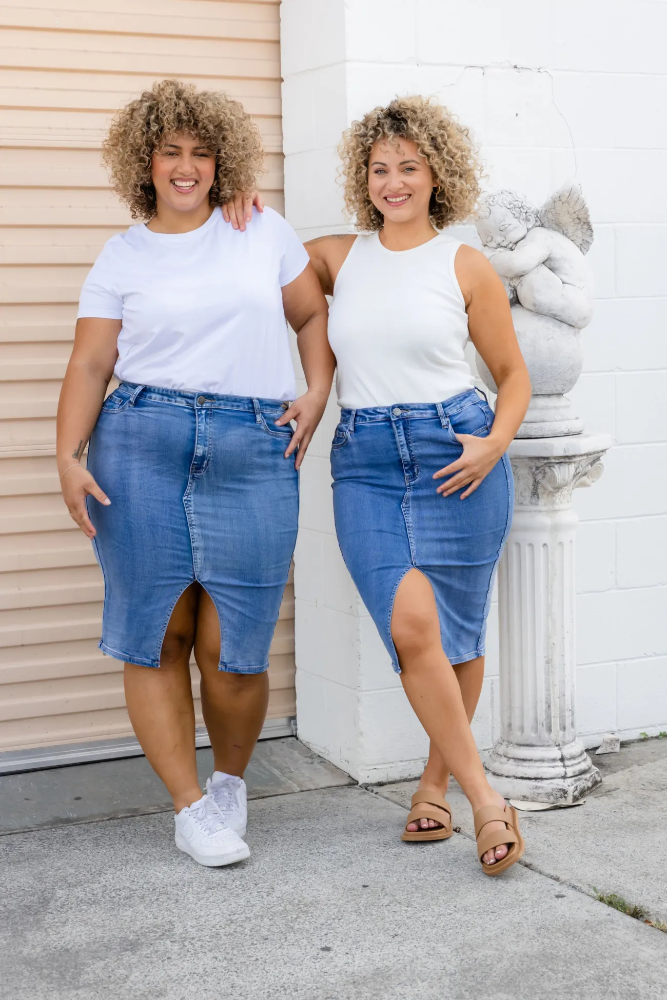 Proud Poppy Clothing Riley Denim Midi Skirt Online