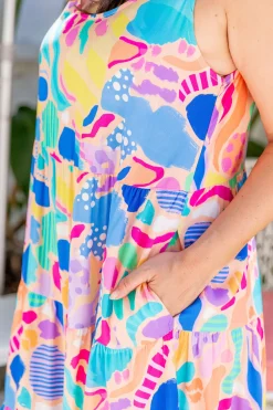 Proud Poppy Clothing Ronnie Dress in Peachy Keen by Kasey Rainbow Online