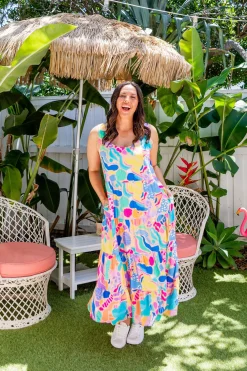Proud Poppy Clothing Ronnie Dress in Peachy Keen by Kasey Rainbow Online