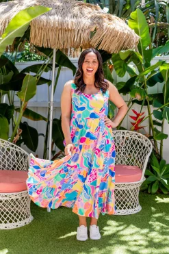 Proud Poppy Clothing Ronnie Dress in Peachy Keen by Kasey Rainbow Online