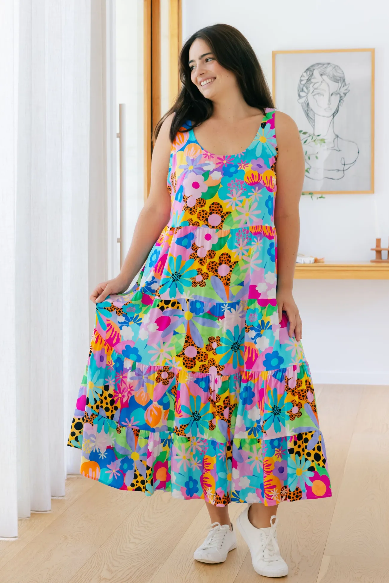 Proud Poppy Clothing Ronnie Maxi Dress in Floral Fancy by Kasey Rainbow Hot