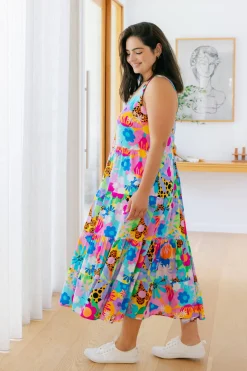 Proud Poppy Clothing Ronnie Maxi Dress in Floral Fancy by Kasey Rainbow Hot