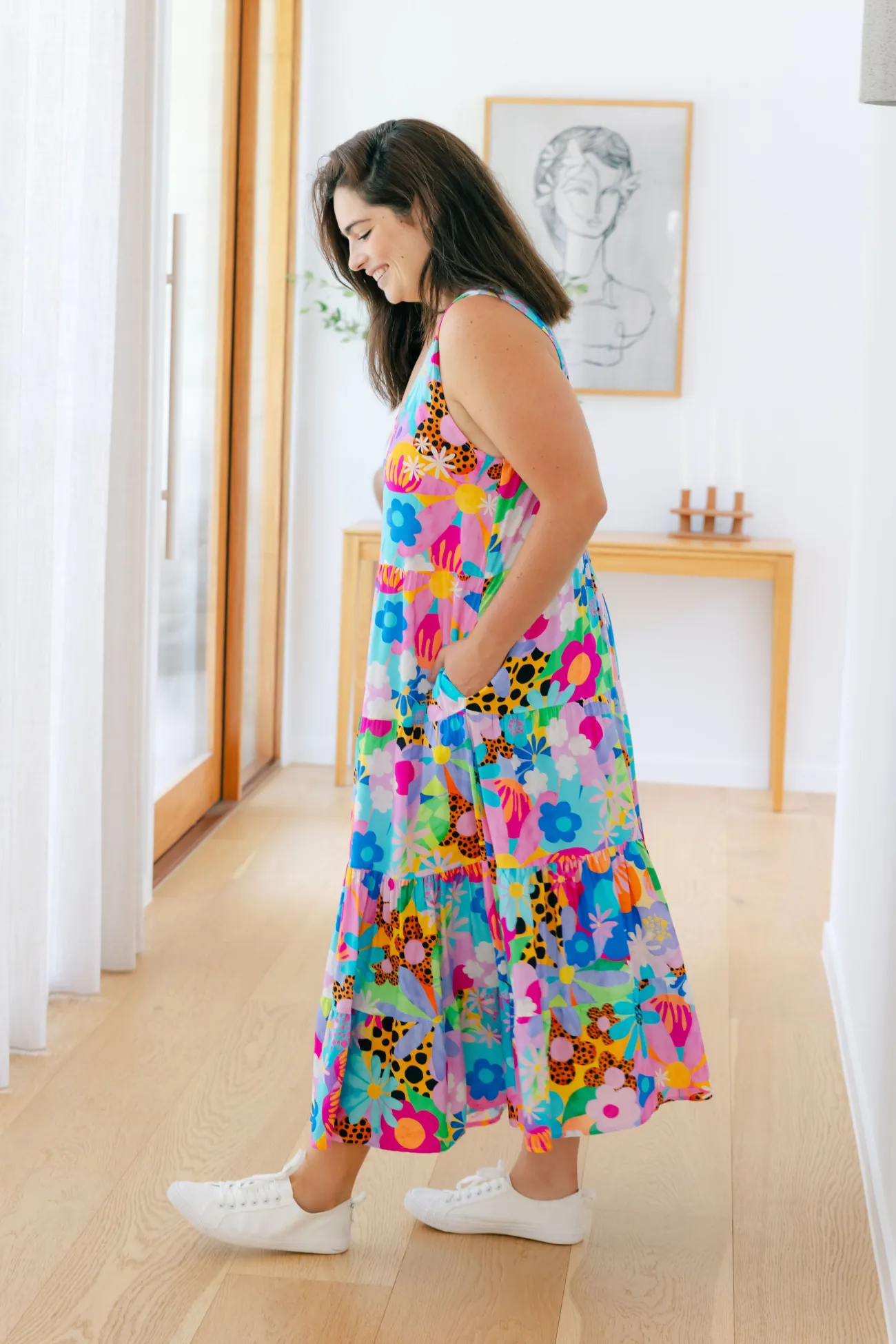 Proud Poppy Clothing Ronnie Maxi Dress in Floral Fancy by Kasey Rainbow Hot
