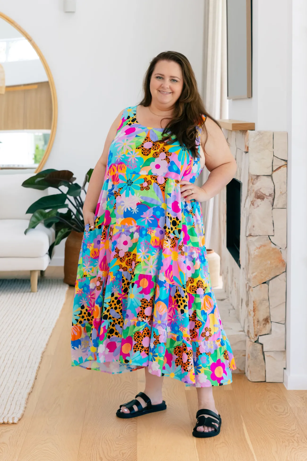 Proud Poppy Clothing Ronnie Maxi Dress in Floral Fancy by Kasey Rainbow Hot