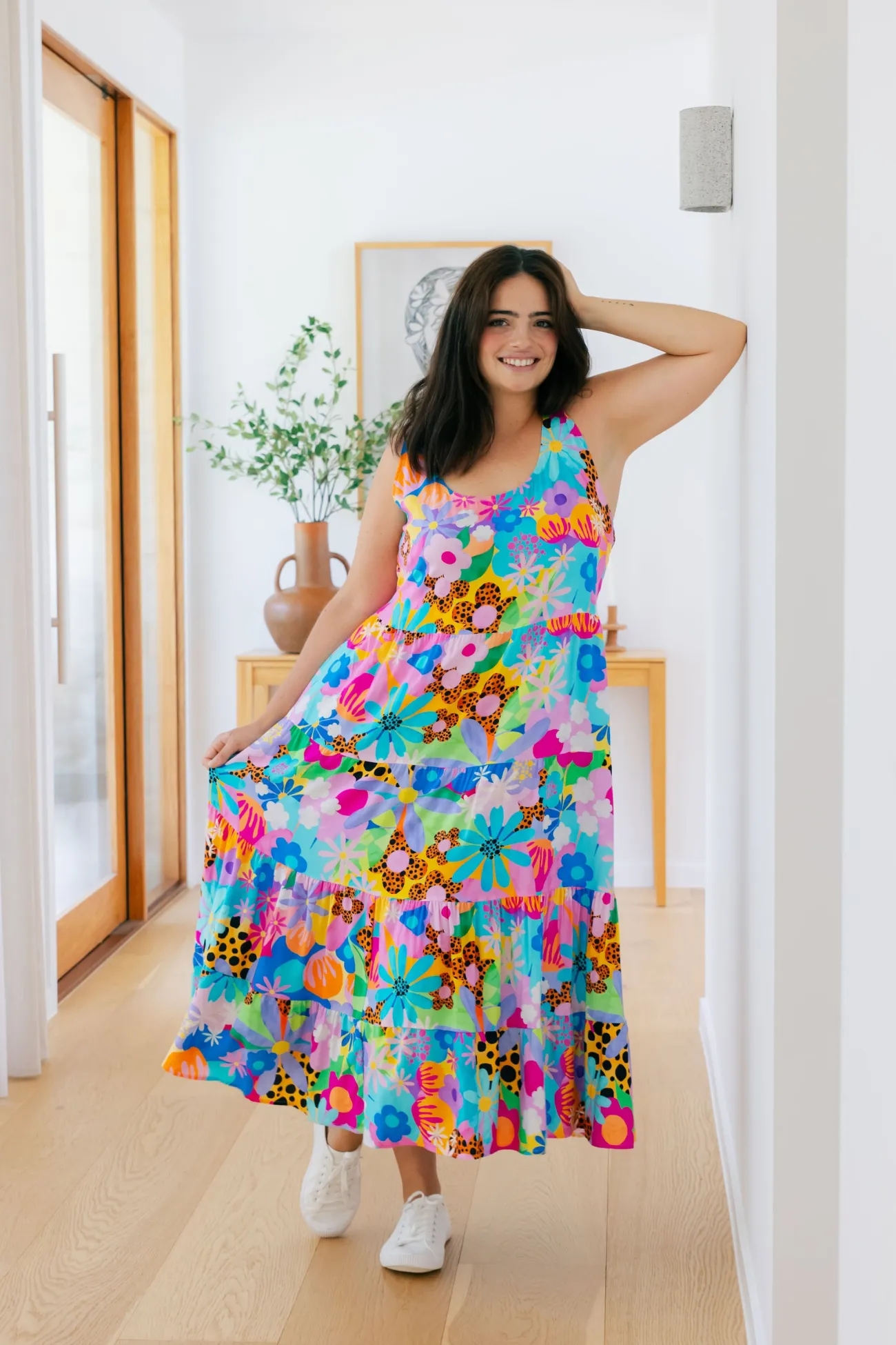 Proud Poppy Clothing Ronnie Maxi Dress in Floral Fancy by Kasey Rainbow Hot