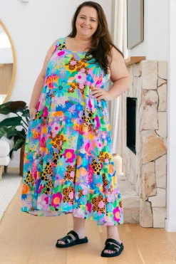 Proud Poppy Clothing Ronnie Maxi Dress in Floral Fancy by Kasey Rainbow Hot