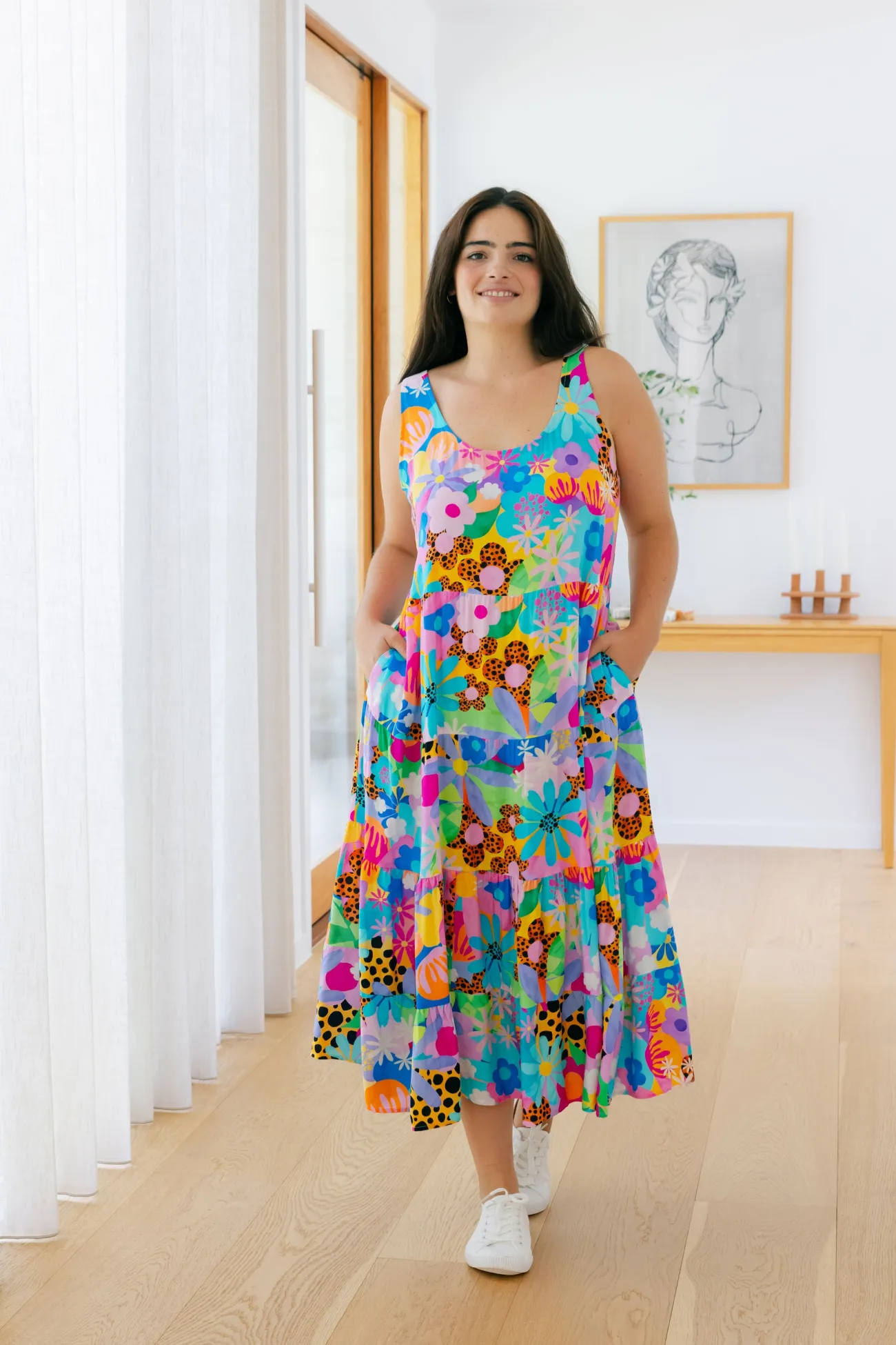 Proud Poppy Clothing Ronnie Maxi Dress in Floral Fancy by Kasey Rainbow Hot