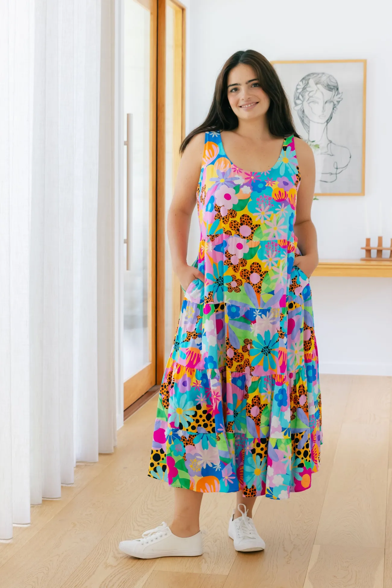 Proud Poppy Clothing Ronnie Maxi Dress in Floral Fancy by Kasey Rainbow Hot