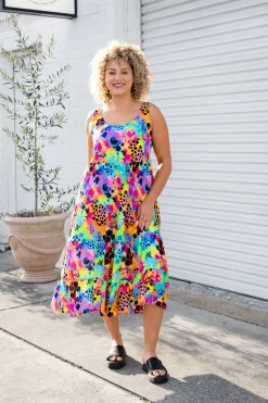 Proud Poppy Clothing Ronnie Maxi Dress in Messy Mind by Kasey Rainbow Discount