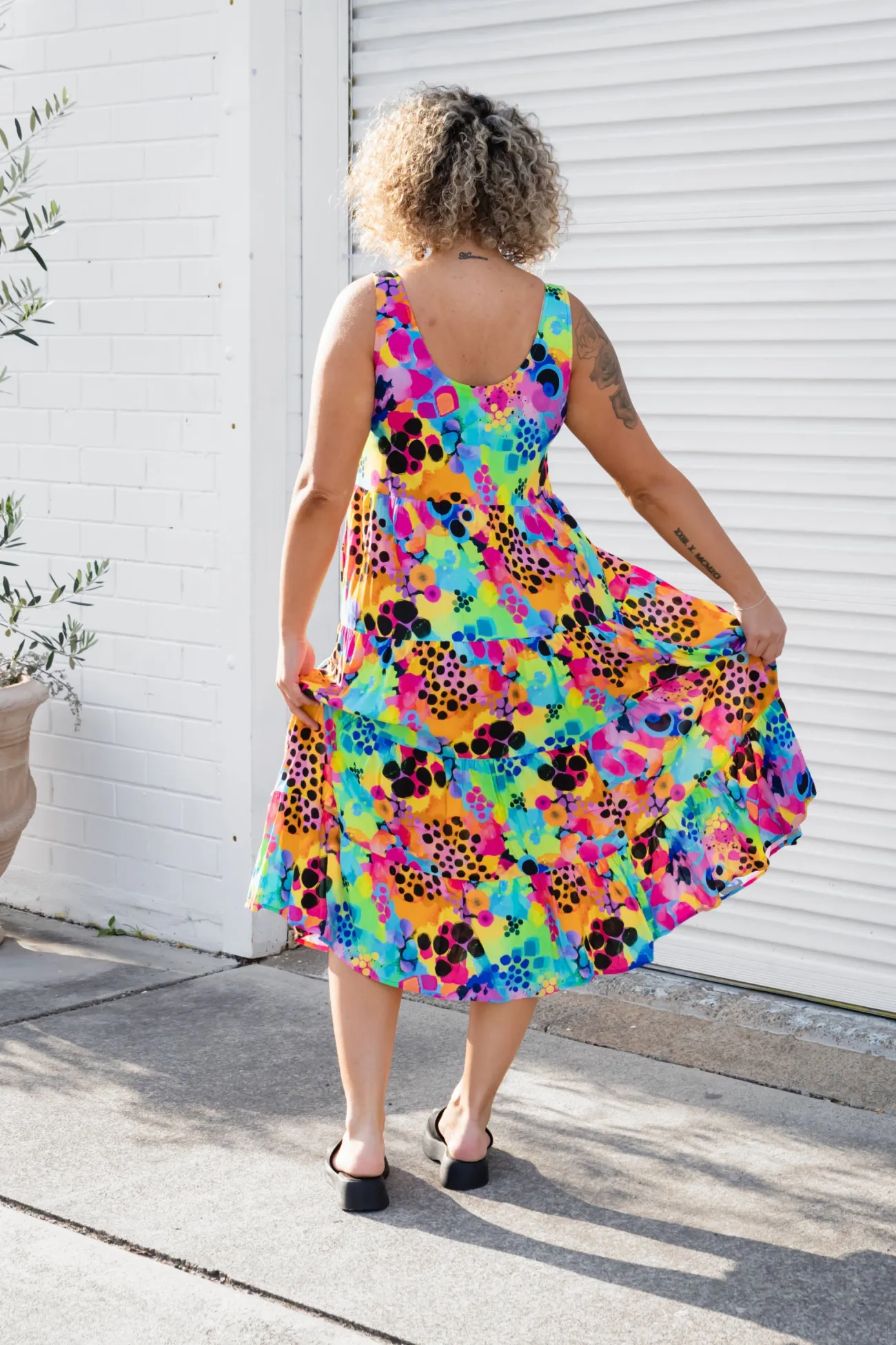 Proud Poppy Clothing Ronnie Maxi Dress in Messy Mind by Kasey Rainbow Discount