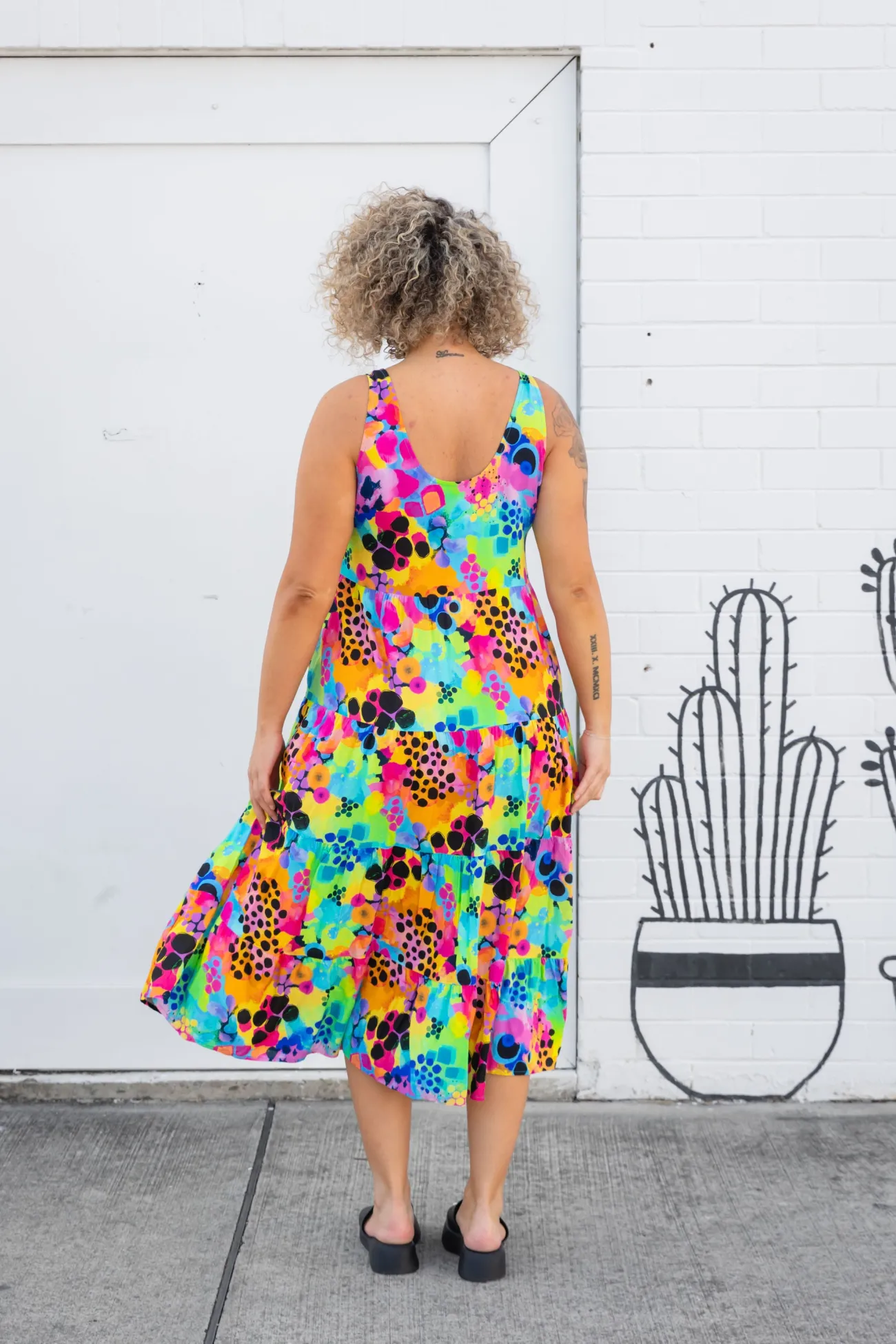 Proud Poppy Clothing Ronnie Maxi Dress in Messy Mind by Kasey Rainbow Discount