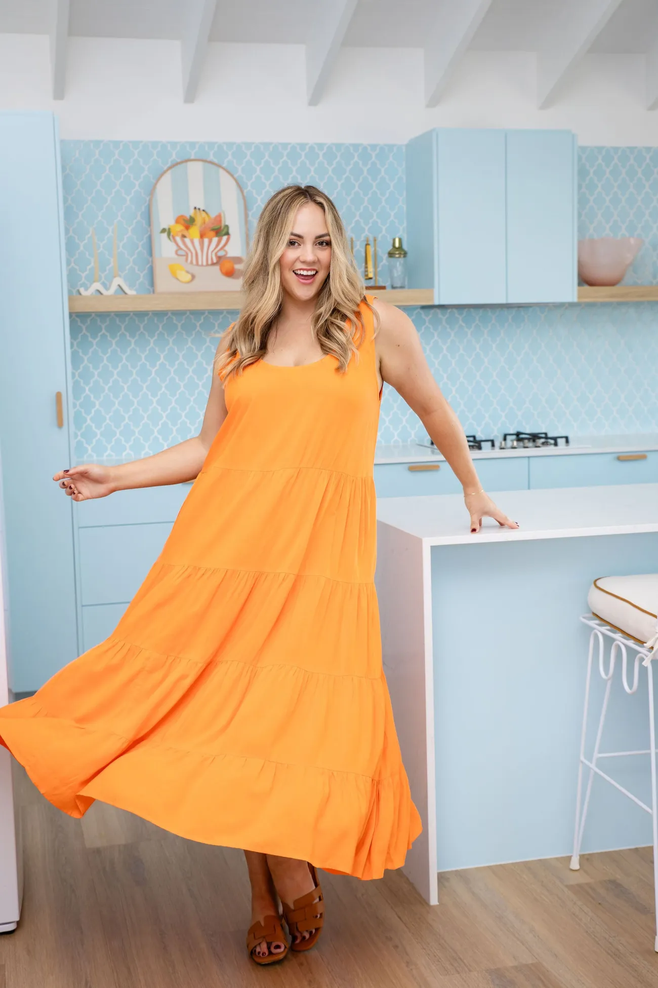 Proud Poppy Clothing Ronnie Maxi Dress in Orange Online