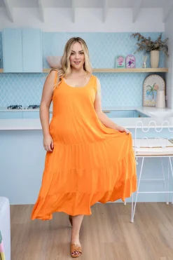 Proud Poppy Clothing Ronnie Maxi Dress in Orange Online