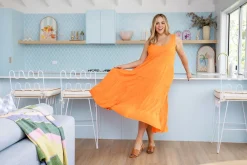 Proud Poppy Clothing Ronnie Maxi Dress in Orange Online