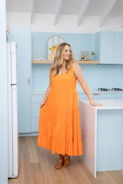 Proud Poppy Clothing Ronnie Maxi Dress in Orange Online
