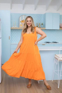 Proud Poppy Clothing Ronnie Maxi Dress in Orange Online