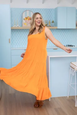Proud Poppy Clothing Ronnie Maxi Dress in Orange Online