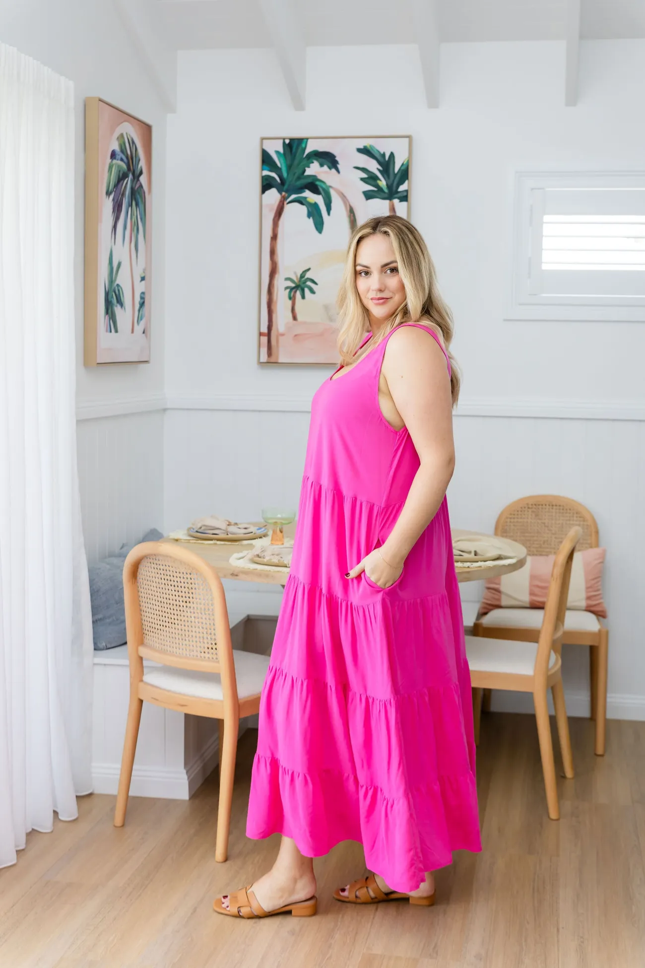 Proud Poppy Clothing Ronnie Maxi Dress in Pink Clearance