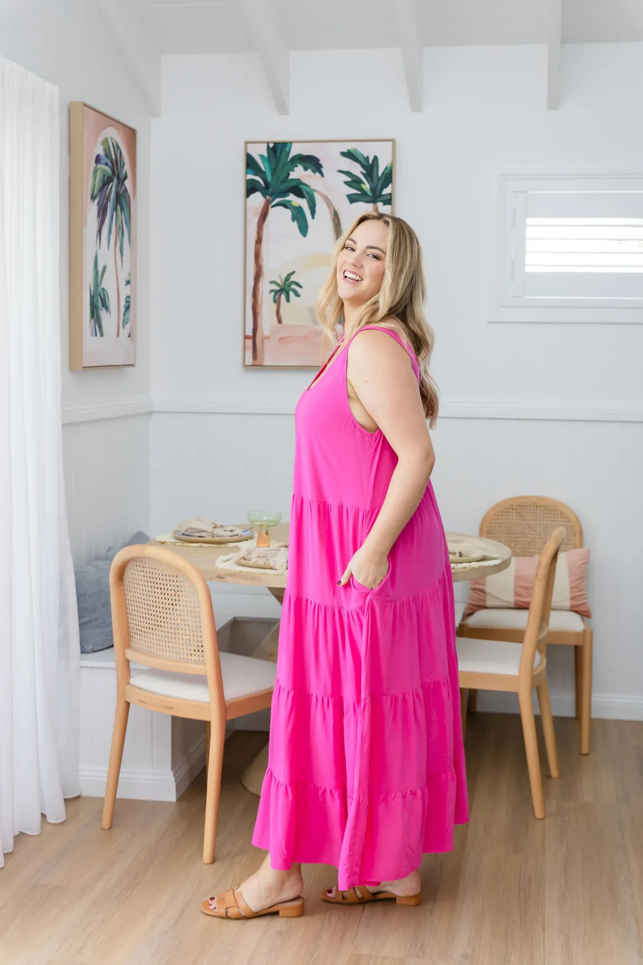 Proud Poppy Clothing Ronnie Maxi Dress in Pink Clearance