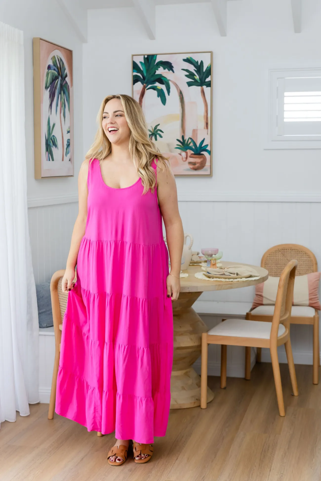Proud Poppy Clothing Ronnie Maxi Dress in Pink Clearance