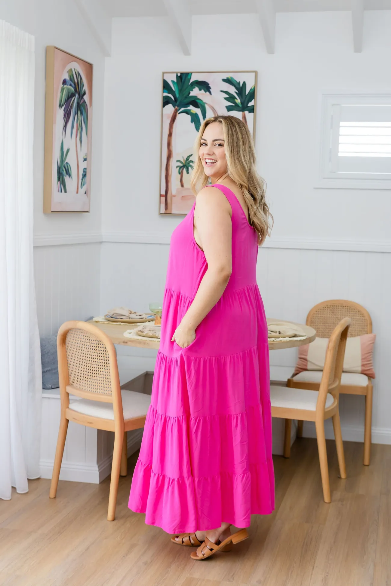 Proud Poppy Clothing Ronnie Maxi Dress in Pink Clearance