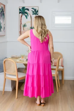 Proud Poppy Clothing Ronnie Maxi Dress in Pink Clearance