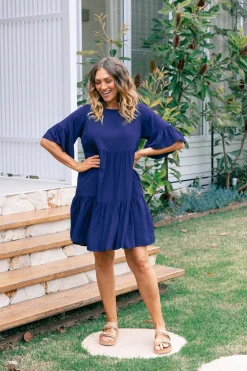 Proud Poppy Clothing Sadie Dress in Navy Outlet