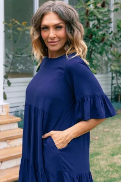 Proud Poppy Clothing Sadie Dress in Navy Outlet