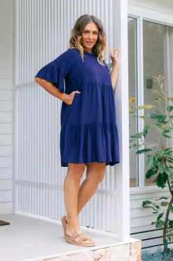 Proud Poppy Clothing Sadie Dress in Navy Outlet