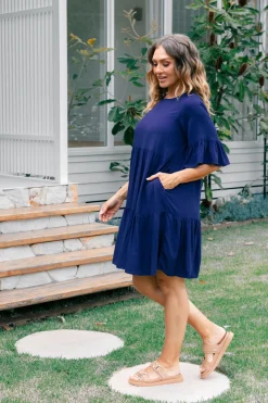 Proud Poppy Clothing Sadie Dress in Navy Outlet