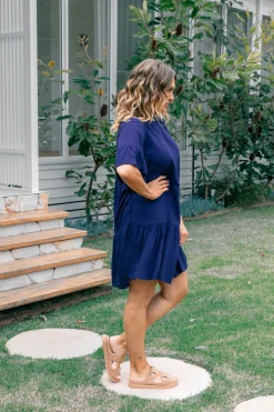 Proud Poppy Clothing Sadie Dress in Navy Outlet