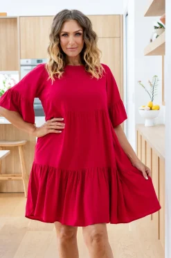 Proud Poppy Clothing Sadie Dress in Red Fashion