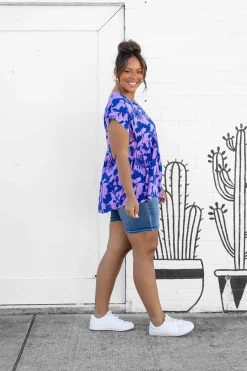 Proud Poppy Clothing Sally Top in Blue & Purple Blue&Purple Online