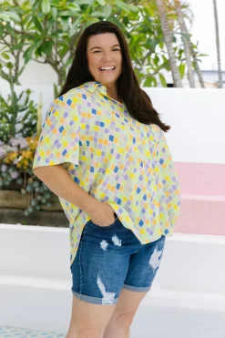 Proud Poppy Clothing Samara Shirt in Diced Online