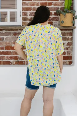 Proud Poppy Clothing Samara Shirt in Diced Online