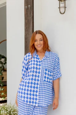 Proud Poppy Clothing Samara Shirt in Sorrento Hot