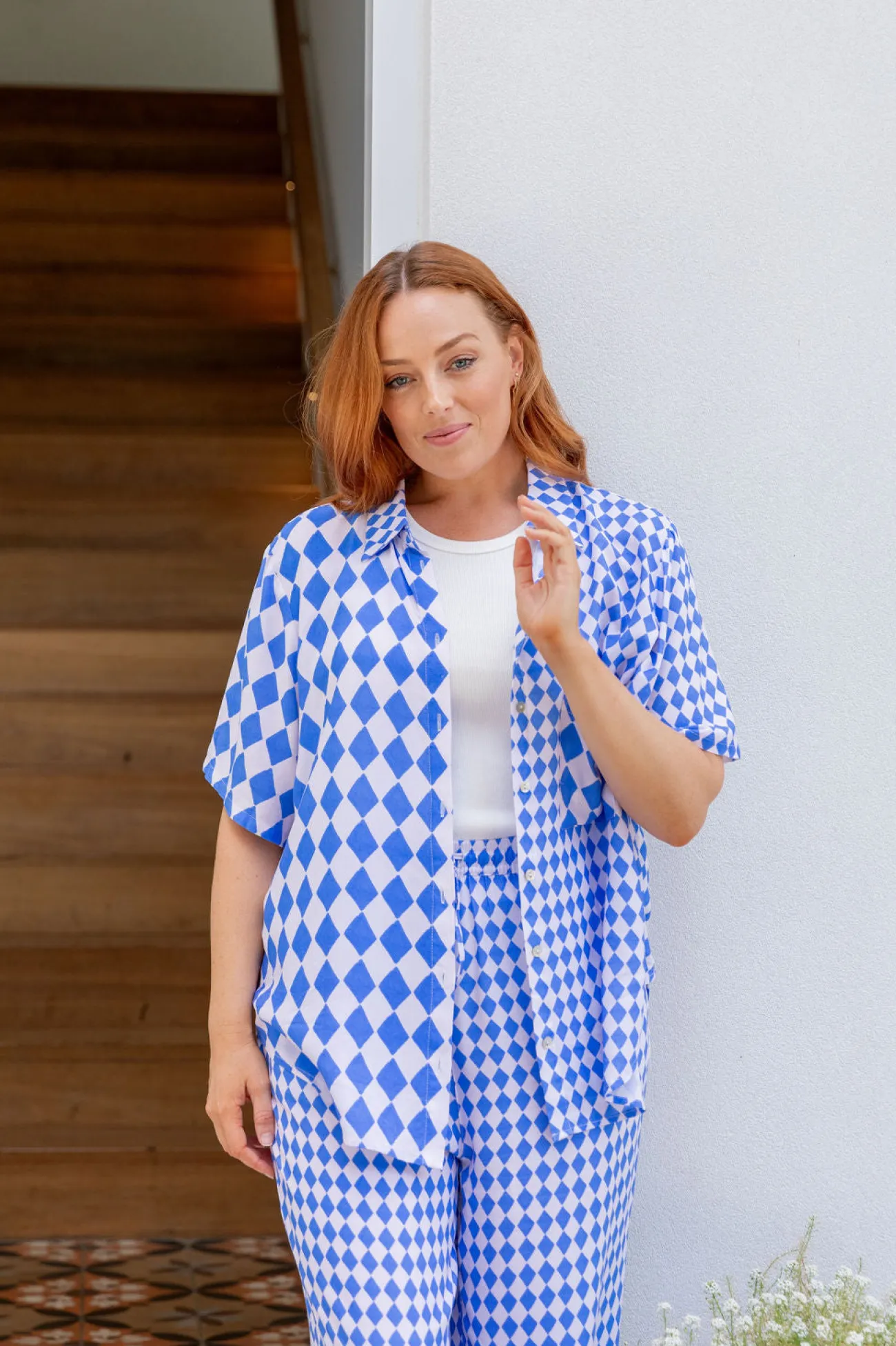 Proud Poppy Clothing Samara Shirt in Sorrento Hot