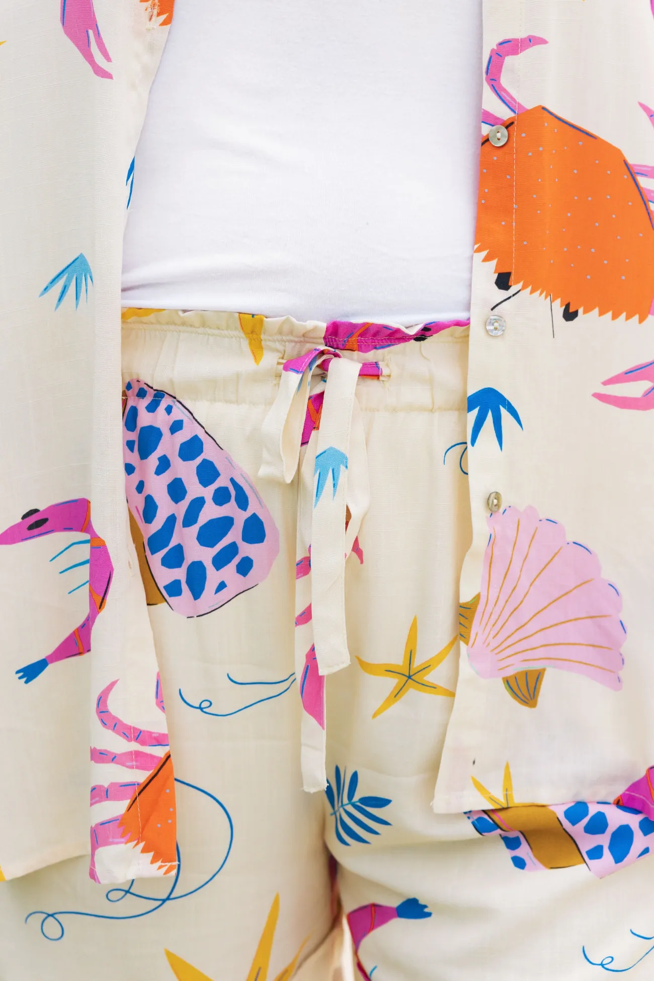 Proud Poppy Clothing Shelley Bamboo Blend Shorts in Crabby Patty CrabbyPatty New