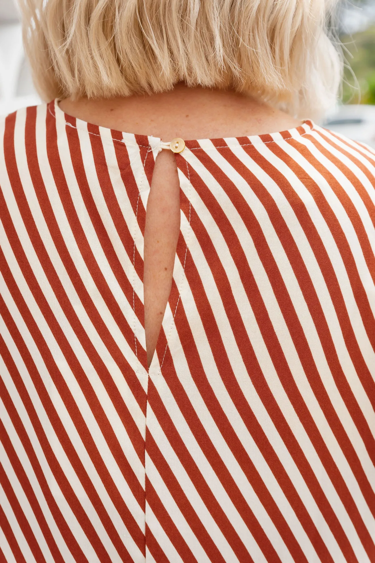 Proud Poppy Clothing Stevie Dress in Candy Stripe Rust CandyStripeRust Online